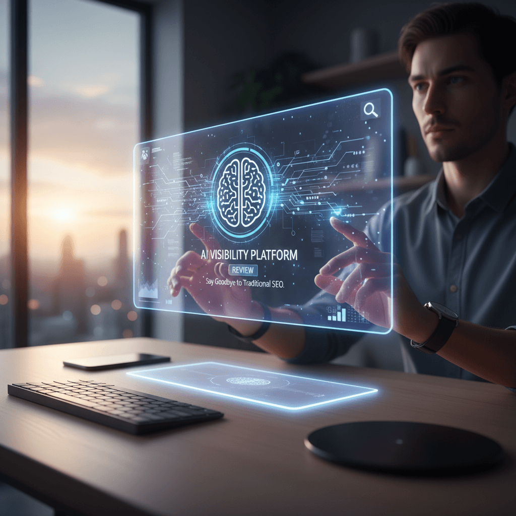 AI visibility dashboard replacing traditional search rankings, featured in this SEO is Dead review of next-gen discovery platforms